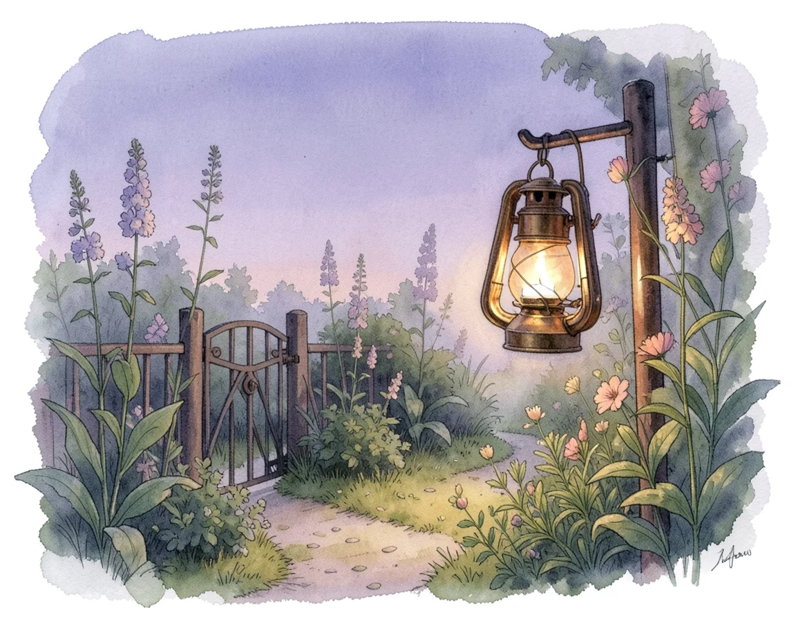 The Lantern That Guarded a Sleeping Garden