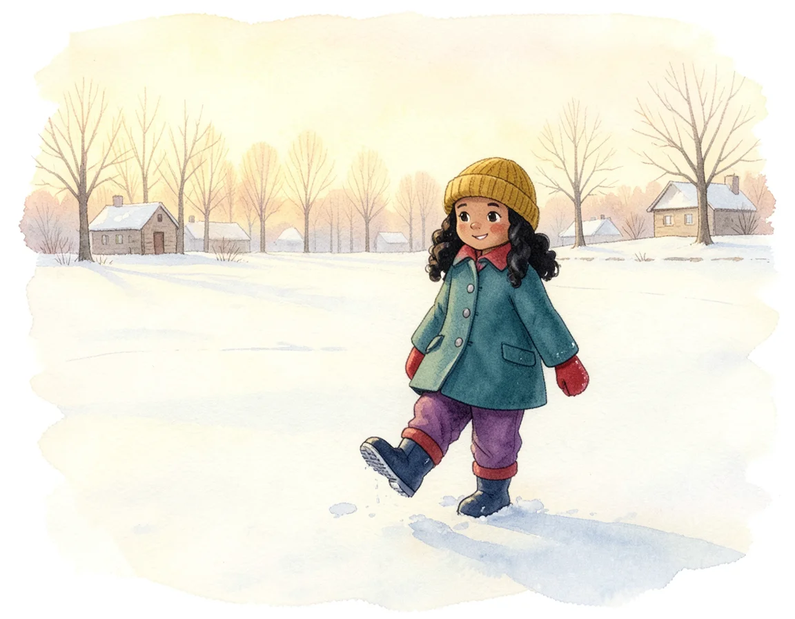 The Snowy Field That Remembered Every Footstep