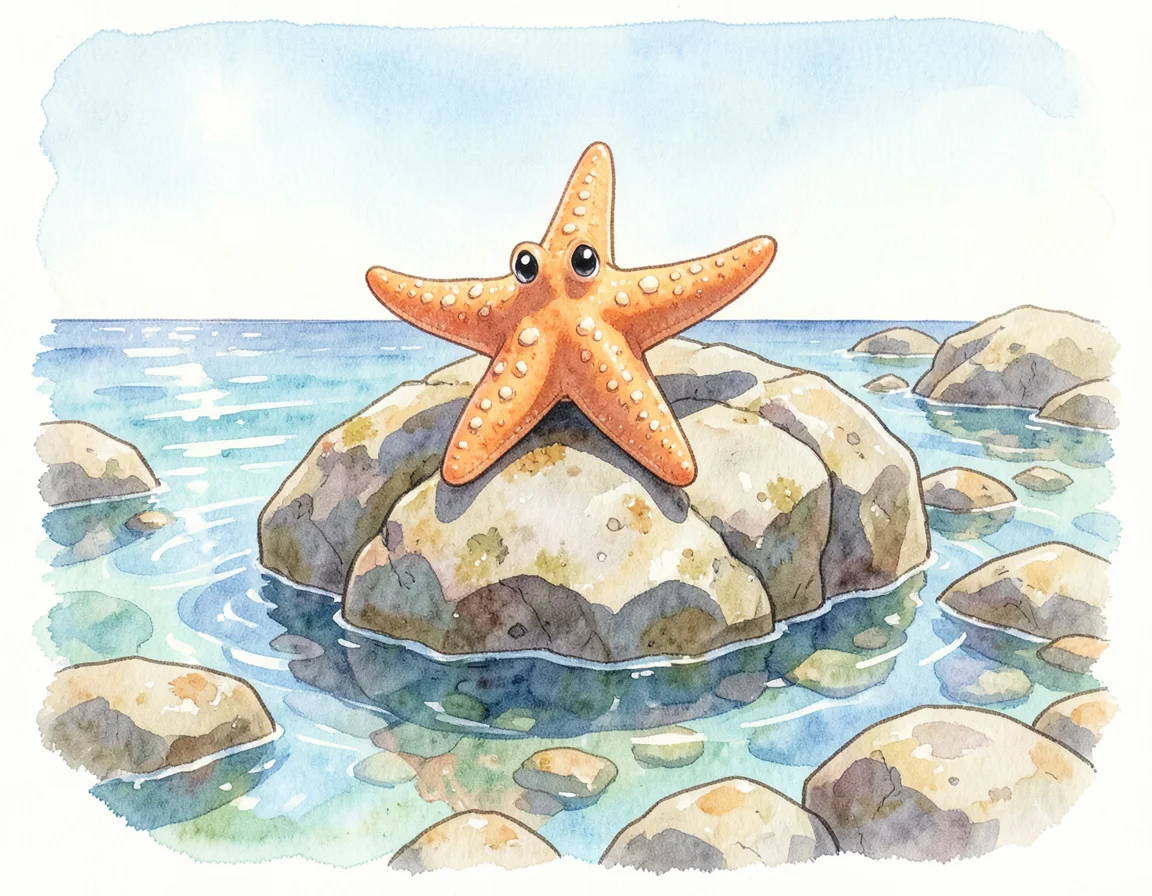 The Starfish Who Waited for the Dark to Sparkle