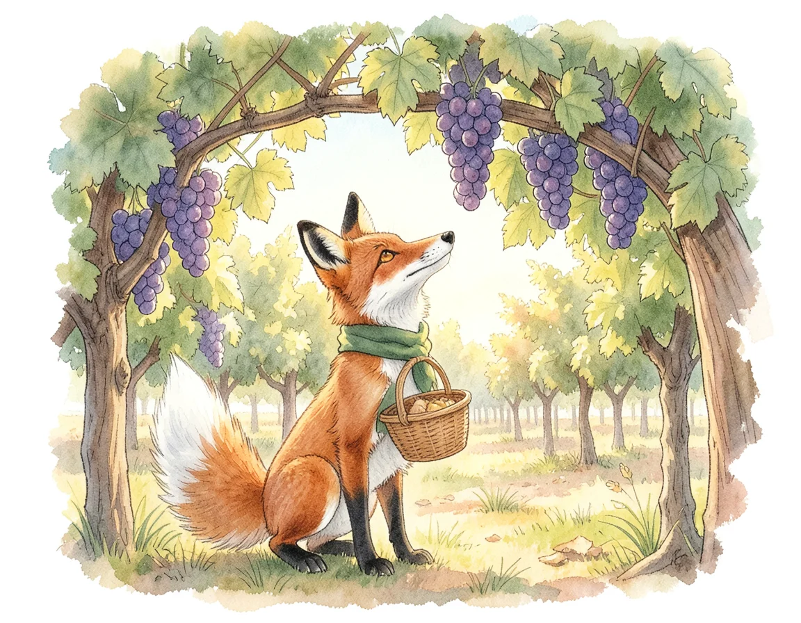 The Fox Who Said the Grapes Were Sour