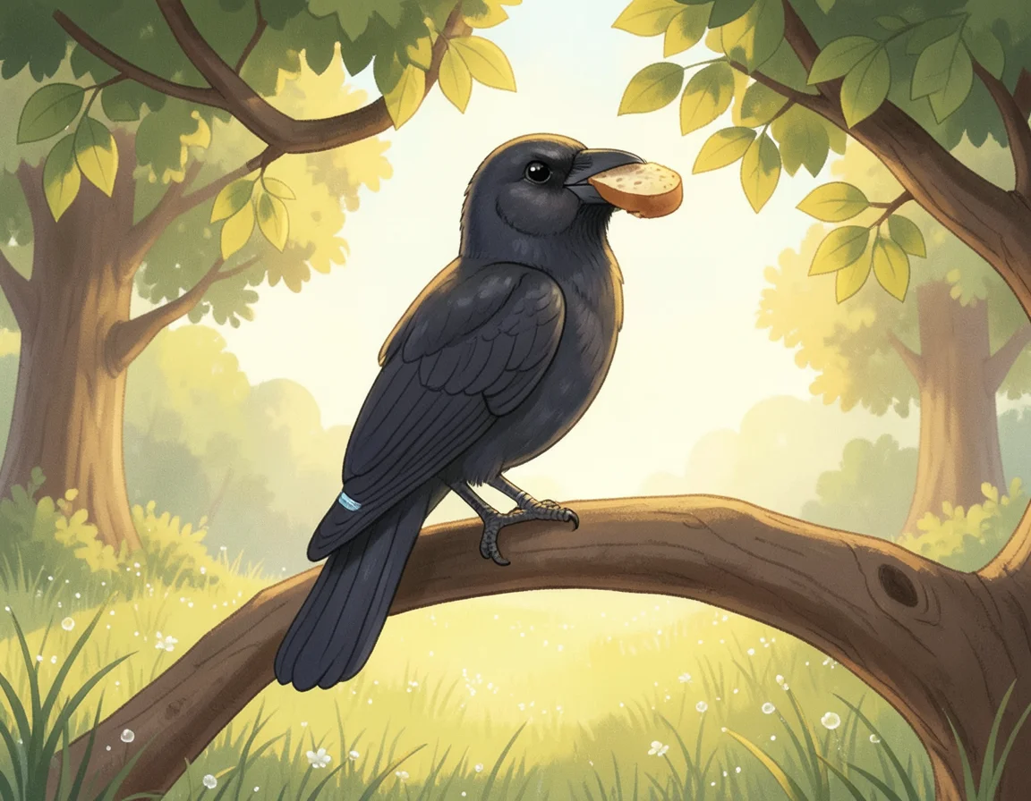 The Crow Who Sang for a Fox