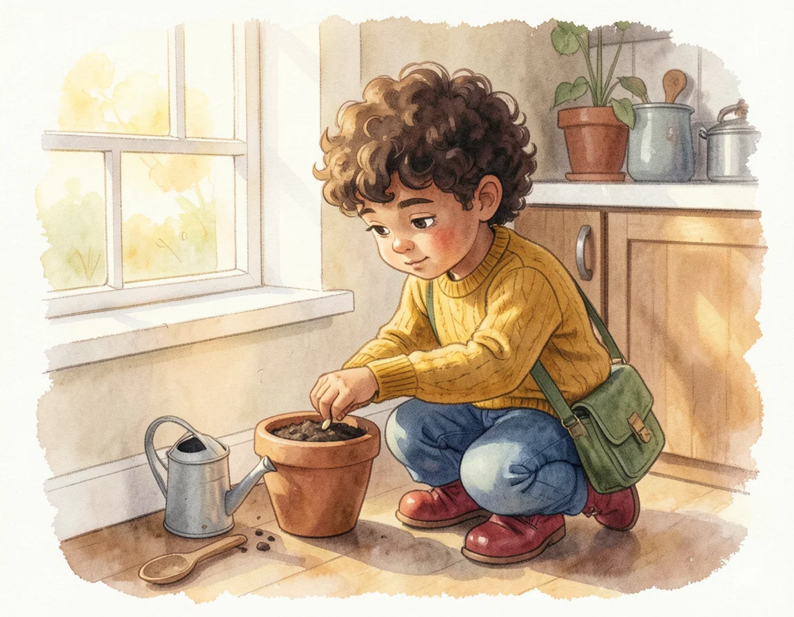The Boy Whose Empty Pot Won the Garden