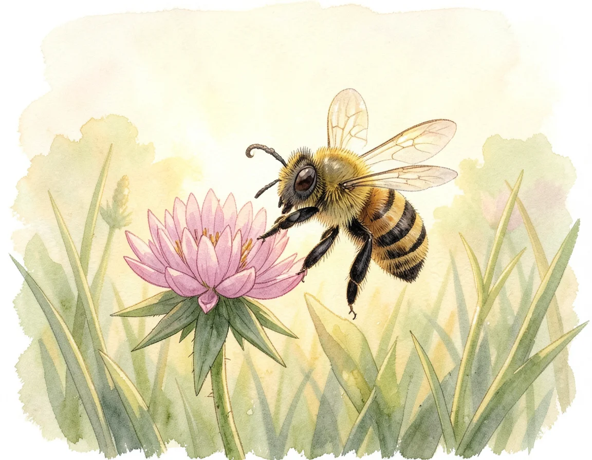 What Does a Bee Carry Home on Its Legs?
