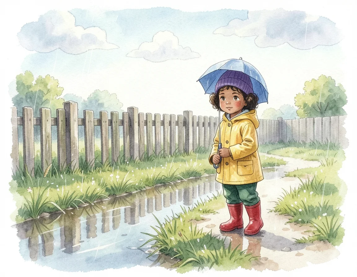 The Rain Puddle That Filled With Sky