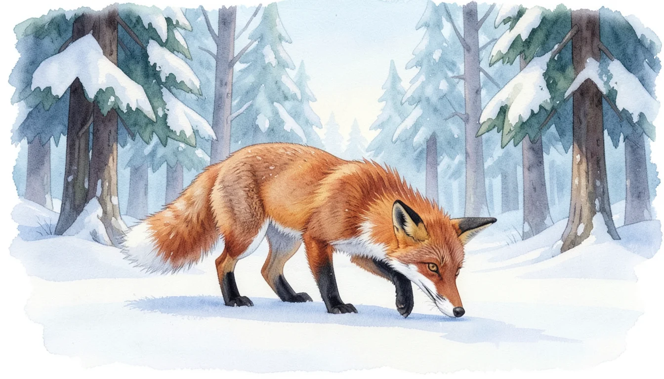 Why Does the Fox Listen to the Snow?