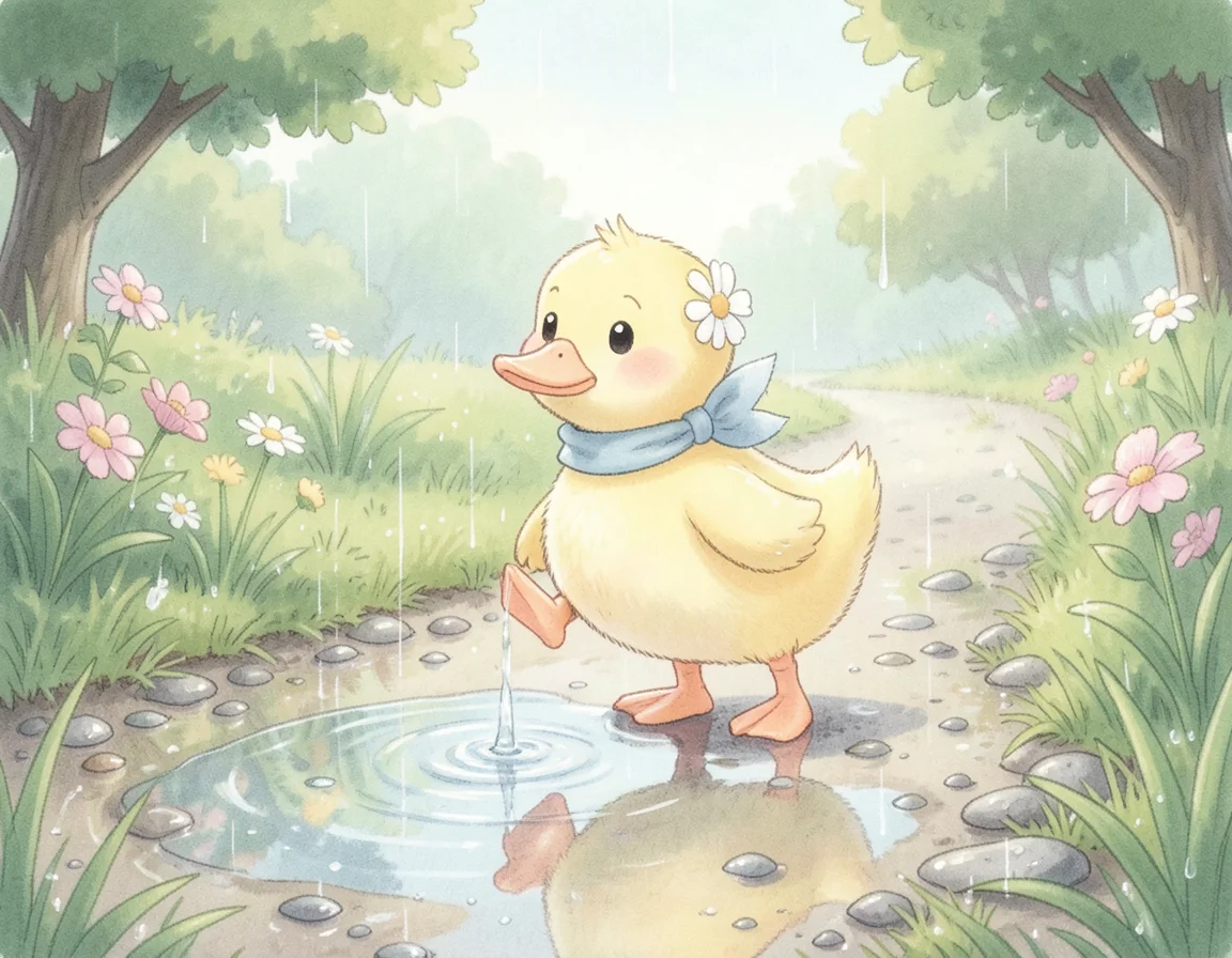 The Duckling Who Was Afraid of Puddles