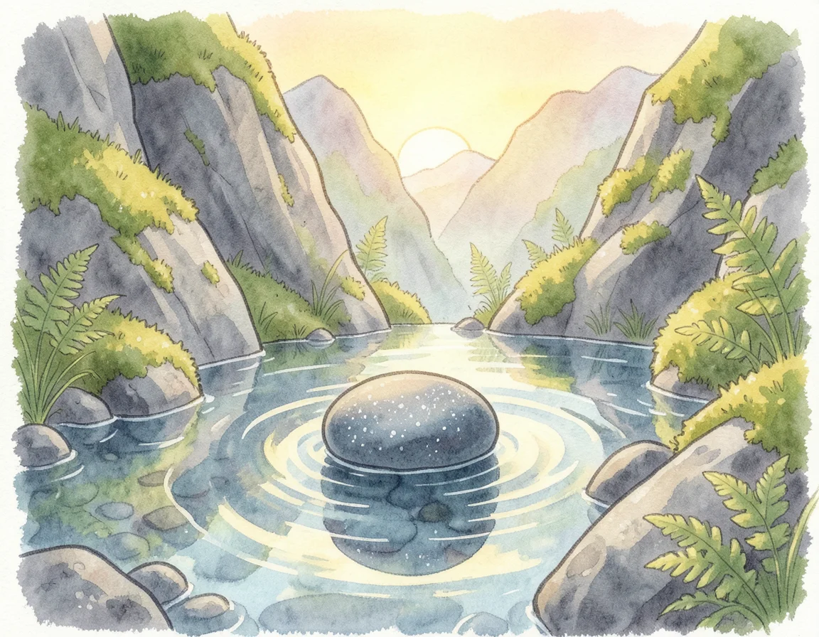 A Pebble That Traveled the Whole River