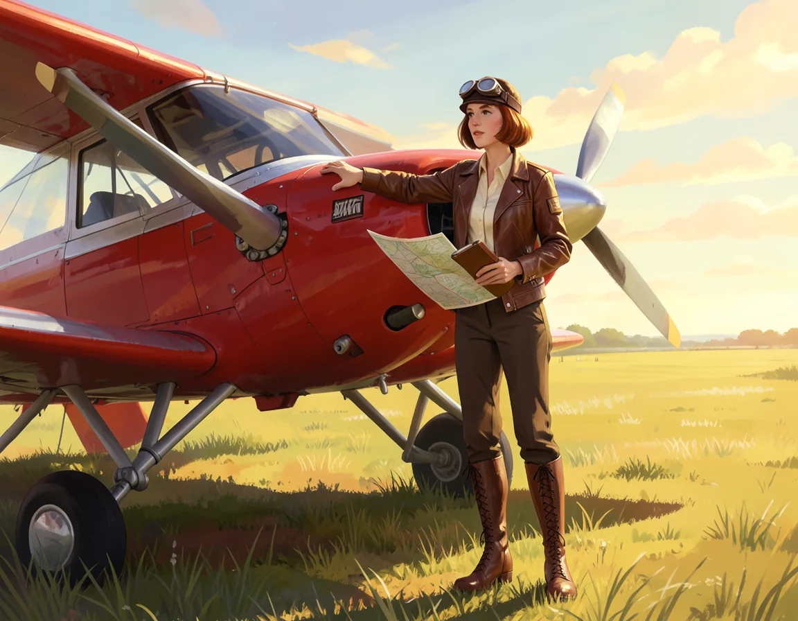 Amelia Earhart Flew Toward the Empty Horizon