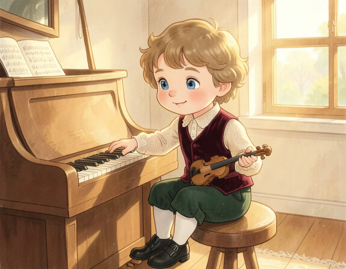 Mozart Found Music Before He Could Spell It