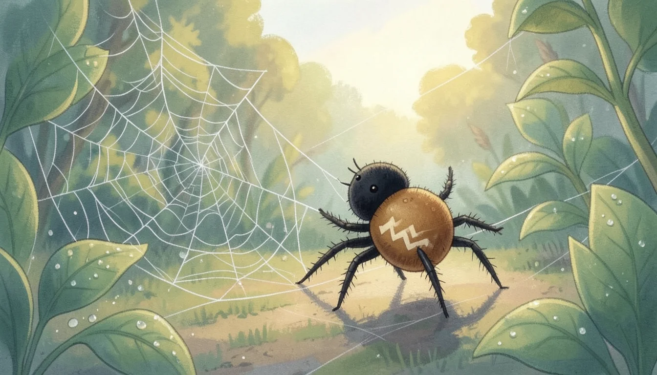 Why Can a Spider Walk on Its Own Sticky Web?